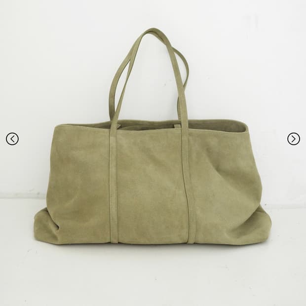 Hwi L SUEDE TOTE BAG [TAUPE]