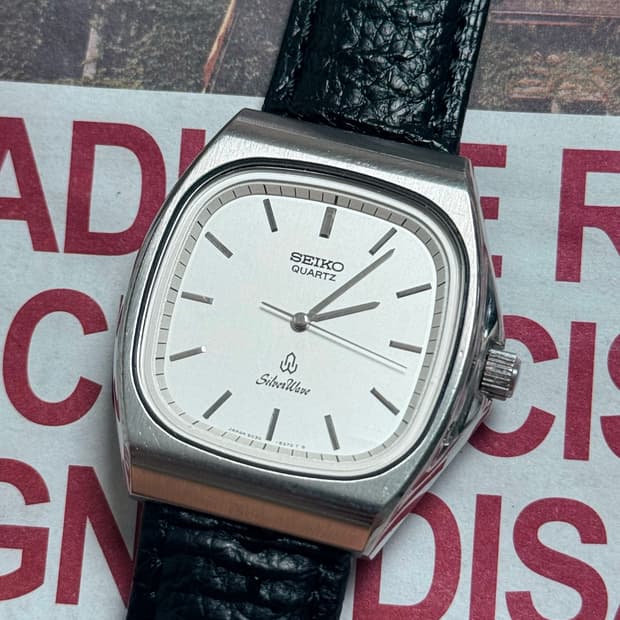 Seiko 세이코 쿼츠 SilverWave 스퀘어 1981