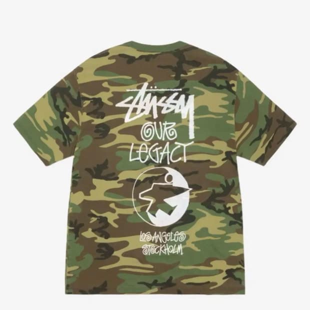 아워레가시 스투시 카모 티셔츠
