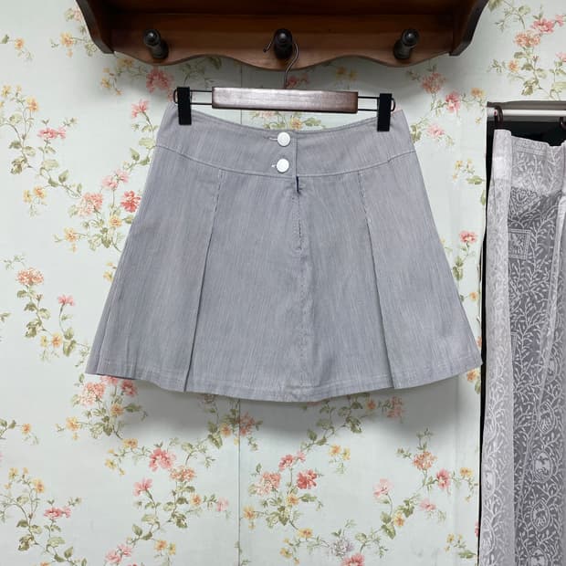 스트라이프 미니 스커트