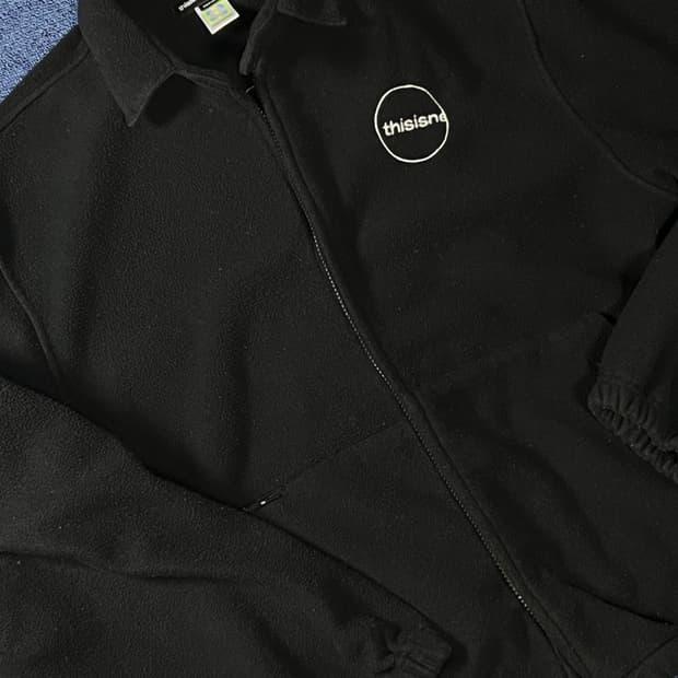 디스이즈네버댓 플리스 집업 자켓