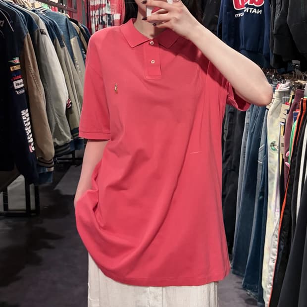 [IM] 폴로랄프로렌 반팔 피케 셔츠 딥핑크