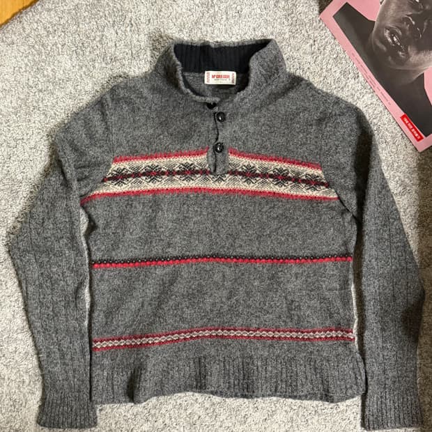 맥그리거 하이넥 노르딕 니트