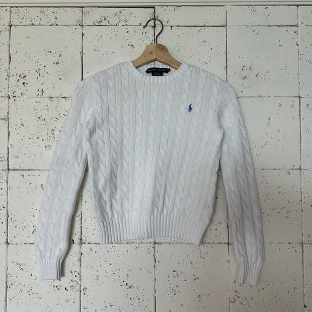 우먼XS 폴로 랄프로렌 코튼 니트