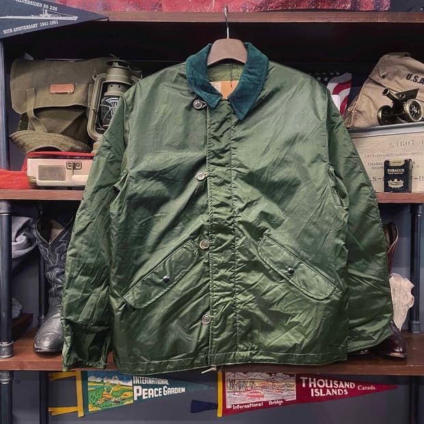 80s 오리지널 U.S NAVY 익스트림 A-1덱 자켓 밀리터리 N510