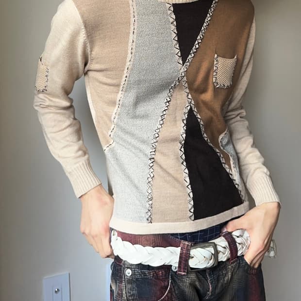 Yanpigelle 패치워크 무드 니트