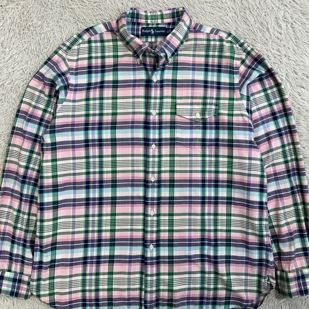 폴로 랄프 로렌 체크 셔츠/#2818