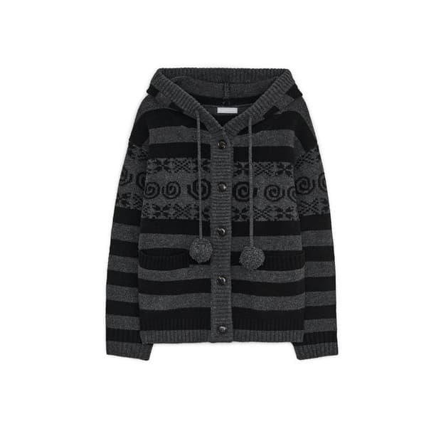 허그유어스킨 엔젤 윙 후드 가디건