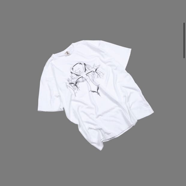 wapworks w063 올드 자수 티셔츠