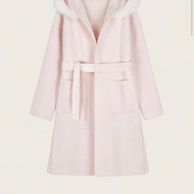 클리시어 라일락 울 메리노 코트