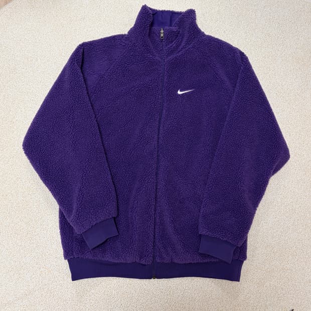 나이키 리버시블 후리스 자켓 퍼플 L