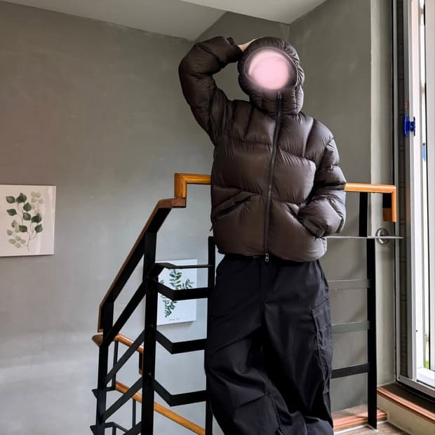 블랙야크 스톤마스터 다운자켓 브라운