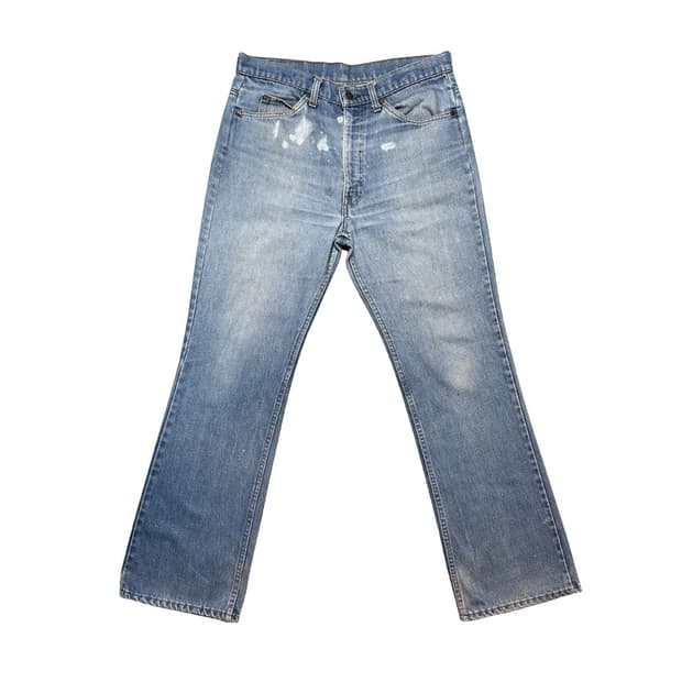 80s 리바이스517 부츠컷 오렌지탭 데님 팬츠 34x32