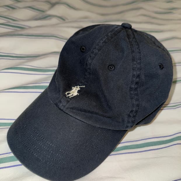 [OS] 폴로 코튼 치노 볼캡 블랙/샴페인