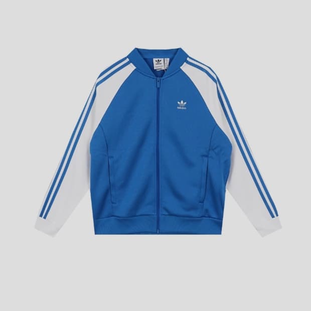 아디다스 블루앤화이트 자켓