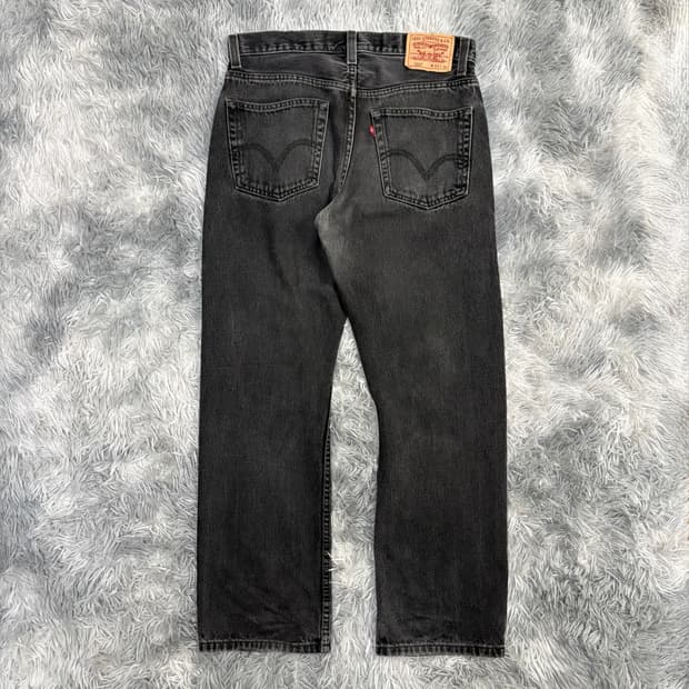 Levi’s 505 흑청 레귤러 데님팬츠