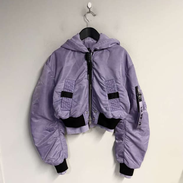 [Diesel] violet hoodie bomber