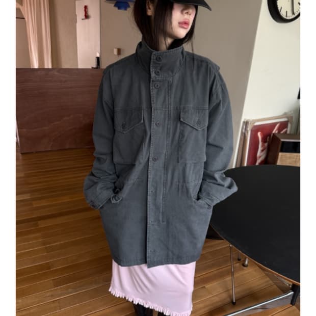 어나더랭기지 빈티지 무드 필드 야상 자켓