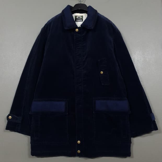 L) 심플라이프 재팬 코듀로이 워크 초어 코트 자켓 네이비 엘엘빈 훌리선