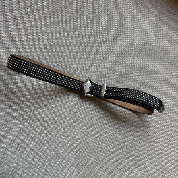 발망 스터드 장식 가죽 벨트 90사이즈