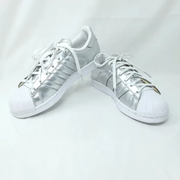 아디다스 슈퍼스타 은색 운동화 240mm