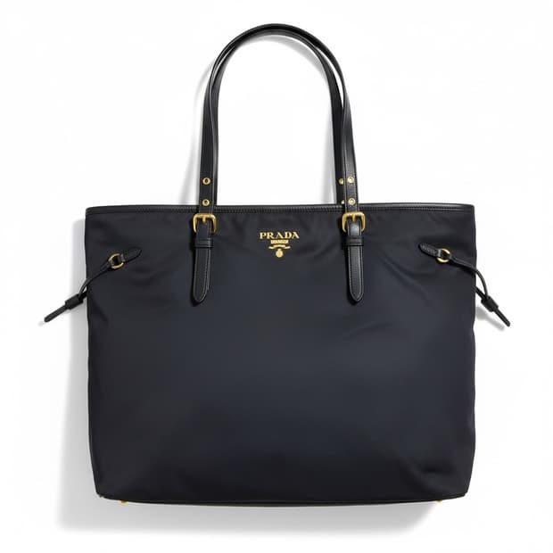 프라다 정품 네이비 포코노 쇼퍼백