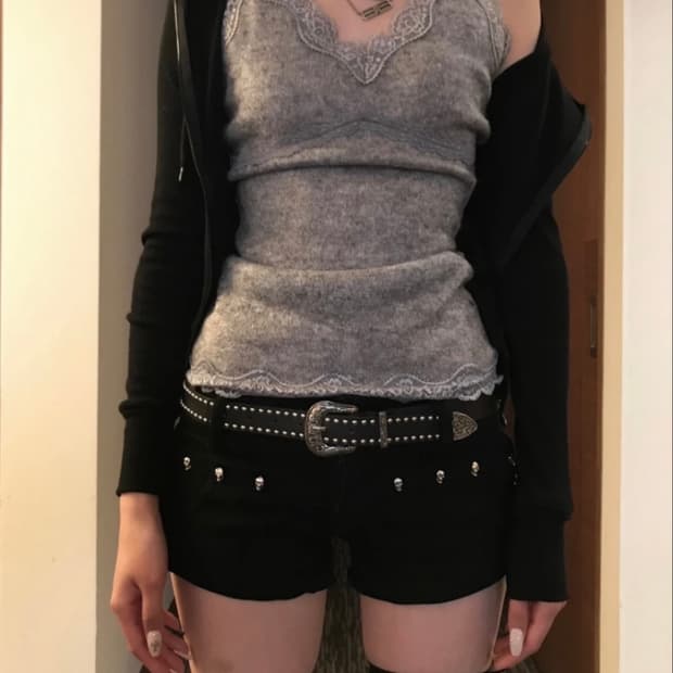 쿄이 whisper lace sleeveless