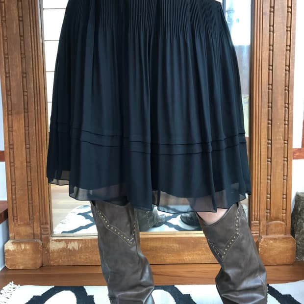 vintage pleats skirt