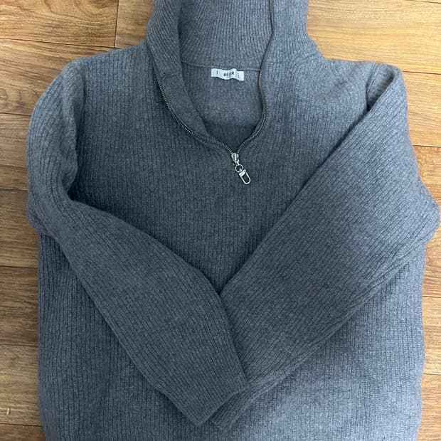 브라운야드 하프니트집업 L