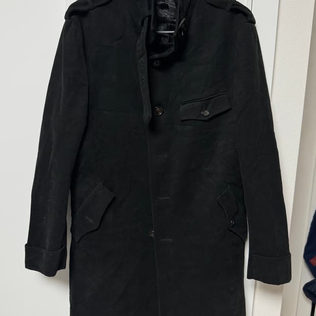 프랑스 원단 일본 the suit company 스탠드칼라 코트