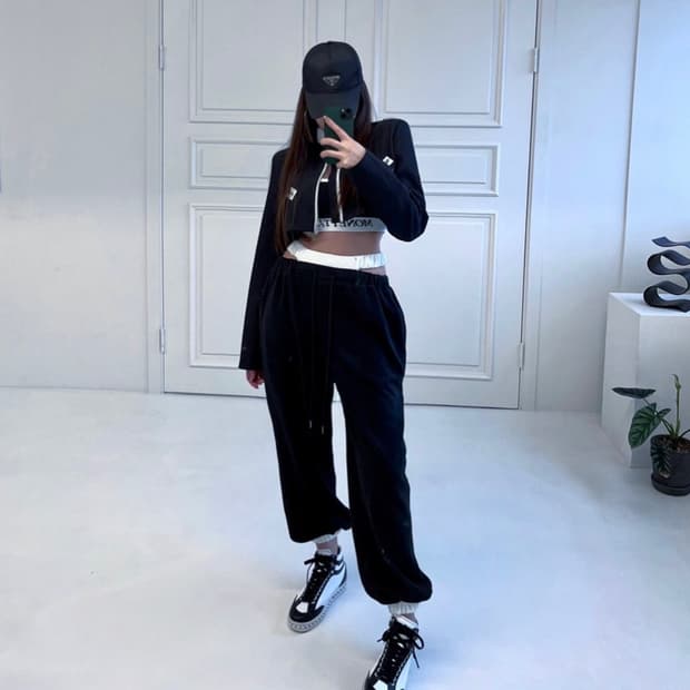 머니테일 이중 힙 조거팬츠