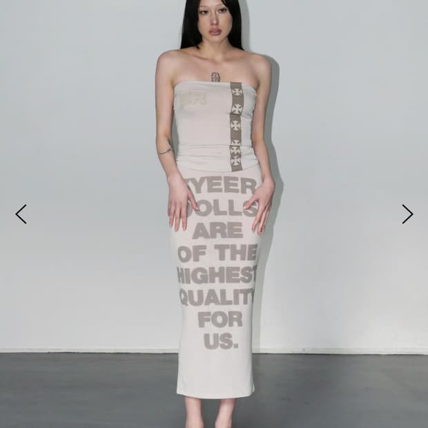 eyeer top, maxi skirt