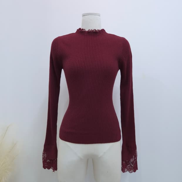 핑키앤다이앤 레이스 골지니트 일본빈티지