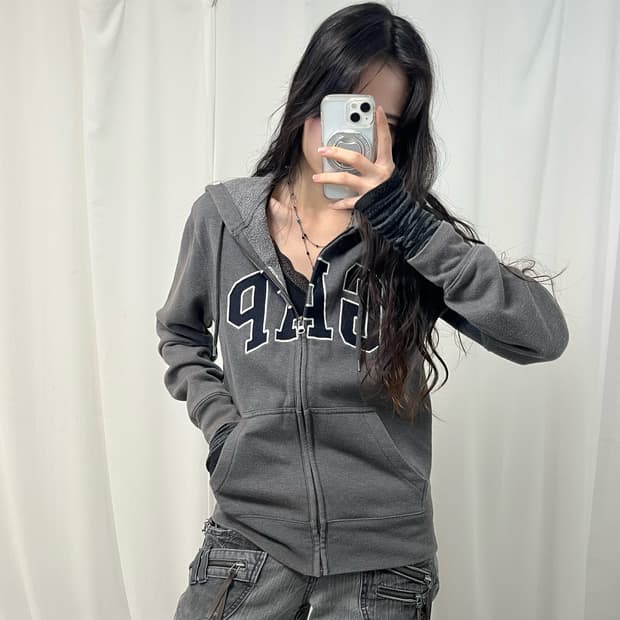 GAP Gray Hoodie Zip-up 