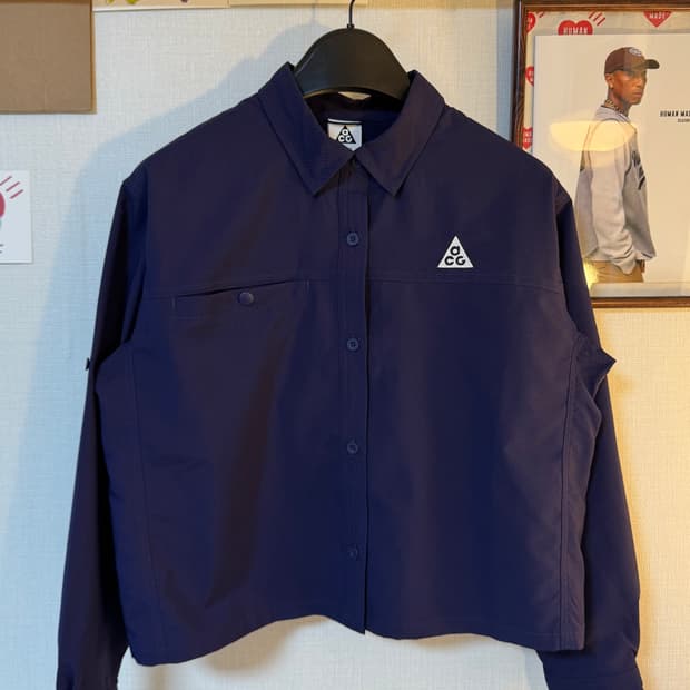 (L)나이키 ACG 롱슬리브 트레일 셔츠 퍼플