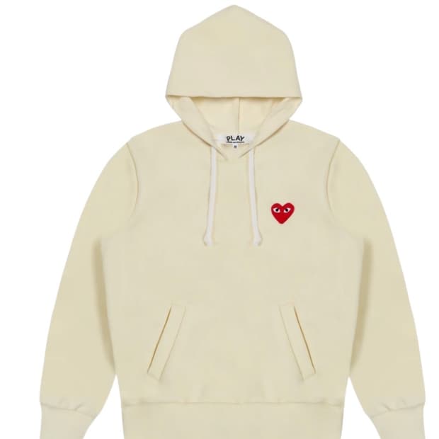 꼼데가르송 후드 아이보리