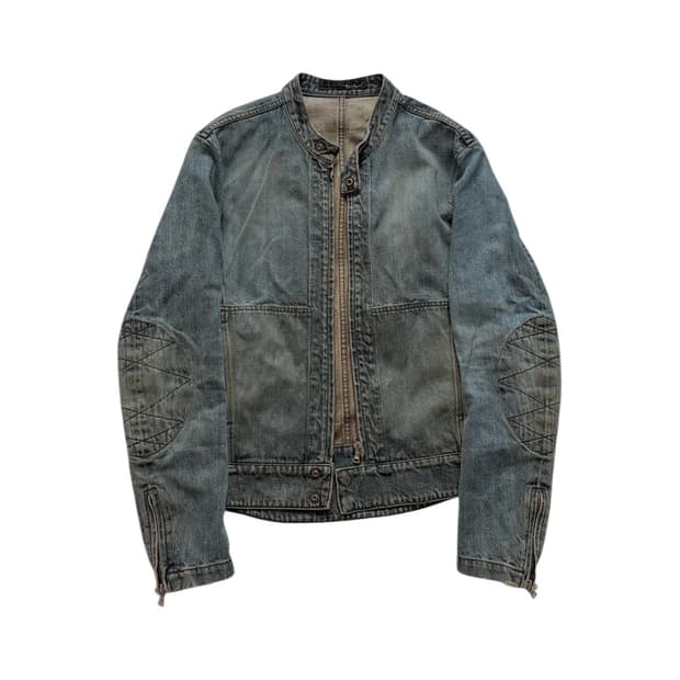 (Rare*) 2000's Elbow Patch Denim Jacket