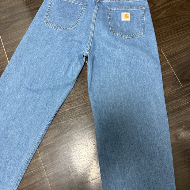칼하트윕 랜든 팬츠 로버트슨 블루 헤비 스톤 워시 30
