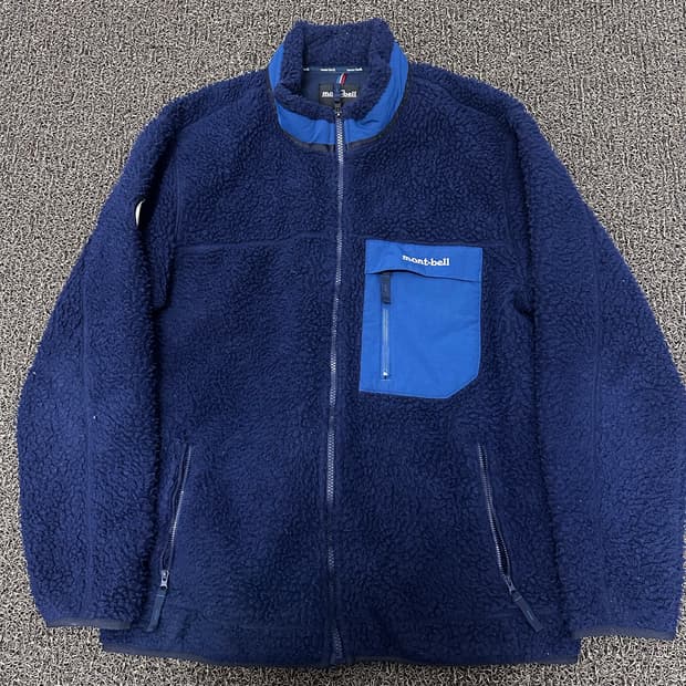 montbell 몽벨 뽀글이 털 자켓 네이비 110(2XL)