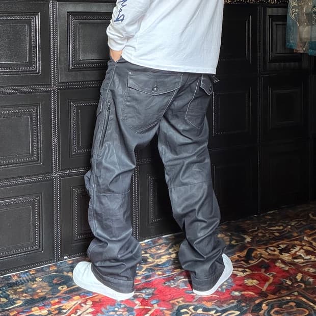 a246) 34 빈티지 워싱 코팅진