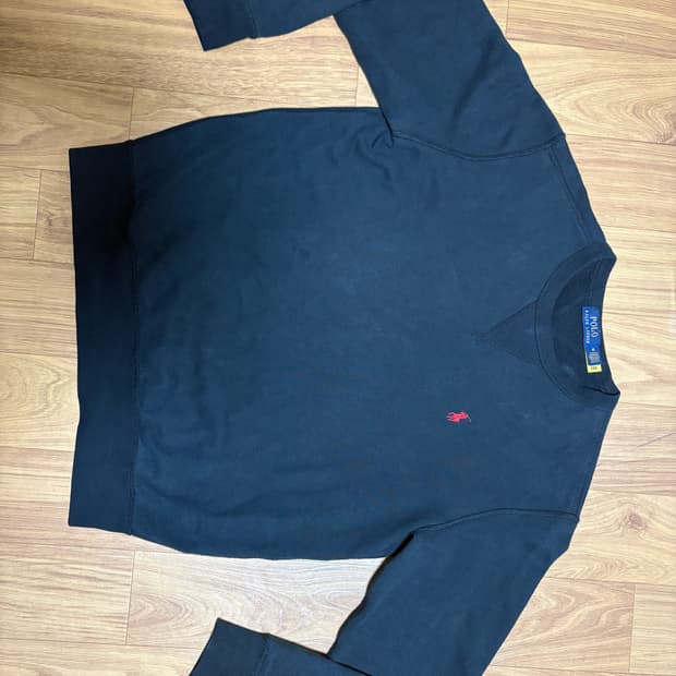 폴로 랄프 로렌 플리스 크루넥 포니로고 맨투맨 블랙 M사이즈 