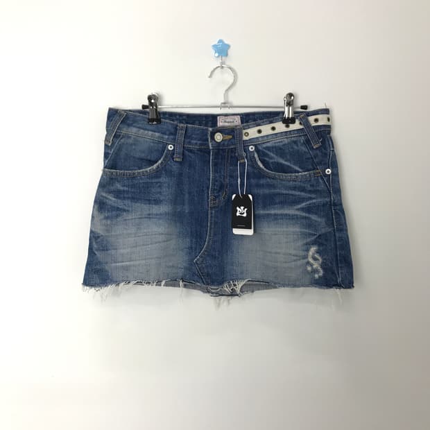 Jpn kitsch denim mini skirts