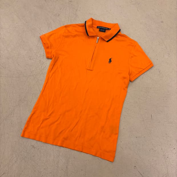 폴로 골프 오렌지 포니 카라티셔츠