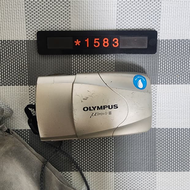 올림푸스 뮤 2 단렌즈 필름카메라 파우치포함