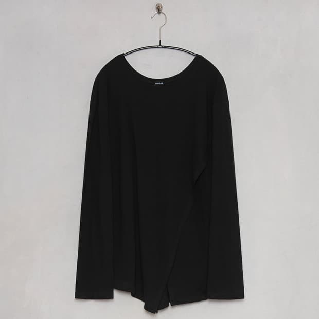 더일마 롱슬리브 탑 블랙