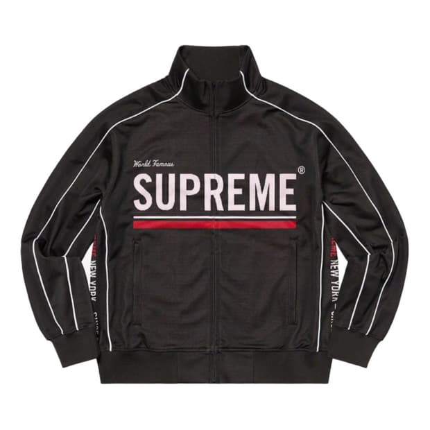 슈프림 월드 페이머스 자카드 트랙 자켓 블랙 - 22FW