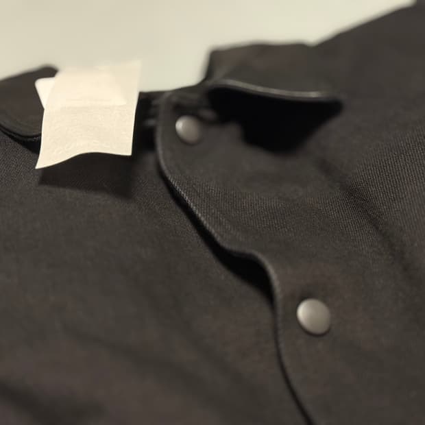 코모리 comoli 레더 데님 자켓