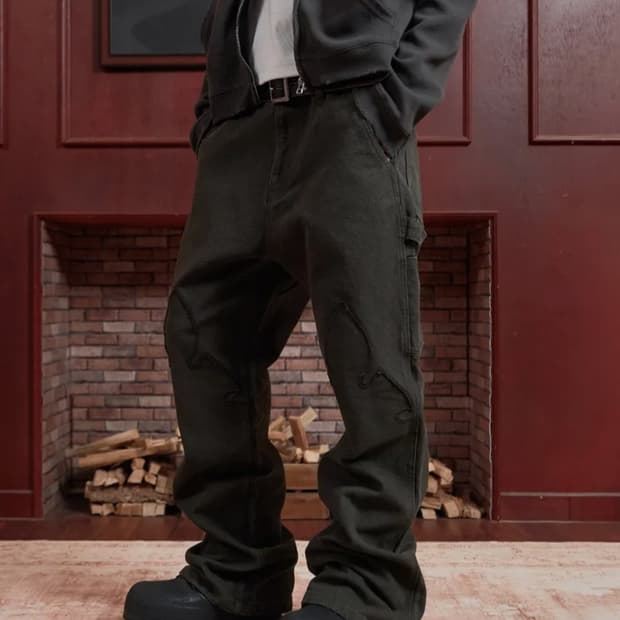 아르반 새깅 플레어 팬츠 빈티지