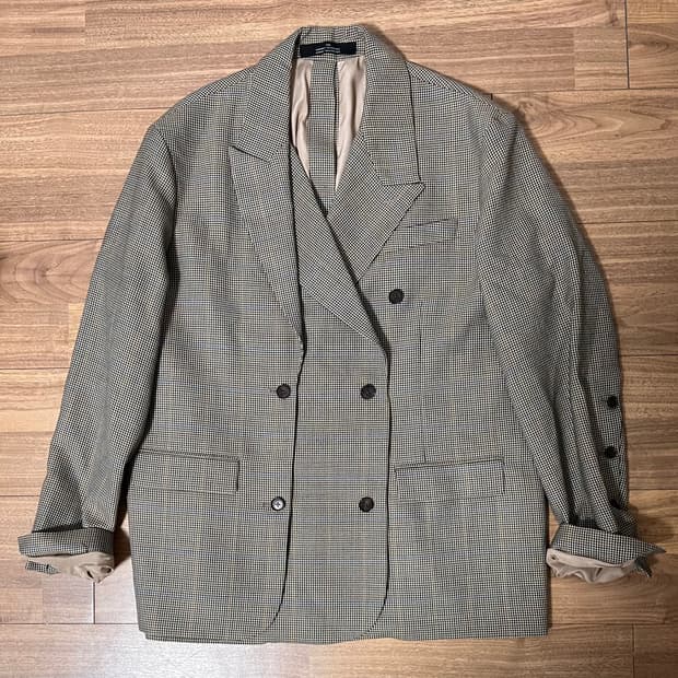 록 Rokh 더블 브레스트 체크 자켓 (FR 38)