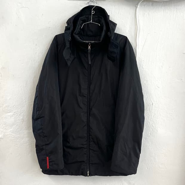 프라다 스포츠 유틸리티 후드 패디드 코트